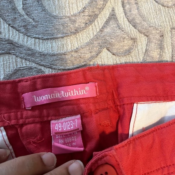 Woman Within Women's Size 24W Natural Fit Salmon Colored Pants NWOT - Picture 7 of 10